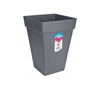 Elho Loft Urban Carré Haut 37 - Pot De Fleurs pour Extérieur - Ø 37.0 x H 51.3 cm - Noir/Anthracite