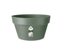 Elho Loft Urban Coupe 35 - Pot De Fleurs pour Extérieur - Ø 34.5 x H 20.2 cm - Vert/Vert Pistache