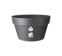 Elho Pot De Fleurs Loft Urban - Coupe 35 Cm - Gris Anthracite Multicolore
