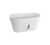 Elho Loft Urban Green Wall Pot Duo 28 - Pot De Fleurs pour Balcon & Extérieur - Ø 28.0 x H 13.2 cm - Blanc/Blanc