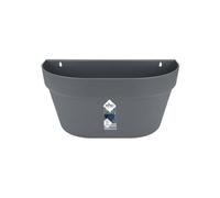 Elho Loft Urban Mural 40 - Planteur pour Balcon & Extérieur - Ø 39.3 x H 18.8 cm - Noir/Anthracite