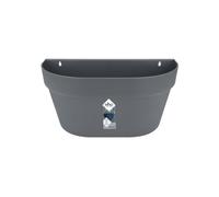 Elho Planteur Loft Urban Mural 40 – pour balcon & extérieur – Ø 39,3 × H 18,8 cm – Noir/Anthracite