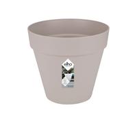 Elho Pot de fleurs rond Loft Urban Ø 30 cm – Plastique 100% recyclé – pour extérieur – Gris chaud