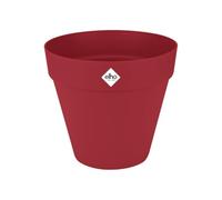 Elho Pot de fleurs Loft Urban Rond 30 – Plastique 100% recyclé – Ø28,5×H26cm – Rouge Théâtre