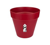 Elho Loft Urban Rond 40 - Pot De Fleurs pour Extérieur - Plastique 100% recyclé - Ø 38.5 x H 35.3 cm - Rouge/Fruits Rouges