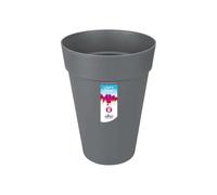 Elho Pot de fleurs pour extérieur Loft Urban Rond Haut 28 Ø 27,5 x H 35,8 cm Noir/Anthracite