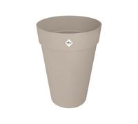 Elho loft Urban Rond Haut 28cm Pot de Fleurs - Mushroom Beige | Ø 27.5 x H 35.8 cm | Convient à l’extérieur