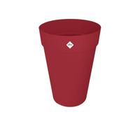 Elho Pot de fleurs pour extérieur Loft Urban Rond Haut 35 Ø 33,5 x H 45,3 cm Rouge/Rouge Théâtre
