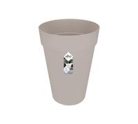 Elho Loft Urban Rond Haut 42 - Pot De Fleurs pour Extérieur - Ø 42.0 x H 56.0 cm - Gris/Gris Chaud