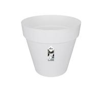 Elho Pot de fleurs pour extérieur Loft Urban Rond 60 - Plastique 100% recyclé - Ø58×H54 cm - Blanc
