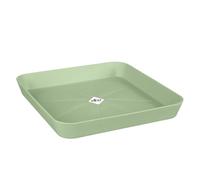 Elho Loft Urban Soucoupe Carrée 22 - Soucoupe pour Extérieur - Ø 22.0 x H 3.1 cm - Vert/Vert Pistache