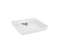 Elho Loft Urban Soucoupe Carrée 28cm - Blanc | L 27.5 x W 27.5 x H 4.3 cm | Convient à une Utilisation Extérieure