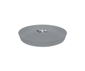 Elho Loft Urban Soucoupe Ronde 21 - Soucoupe pour Extérieur - Ø 20.4 x H 2.9 cm - Gris/Living Ciment