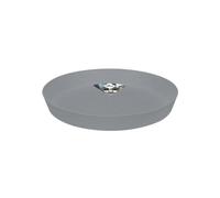 Elho Loft Urban Soucoupe Ronde 21 - Soucoupe pour Extérieur - Ø 20.4 x H 2.9 cm - Gris/Living Ciment
