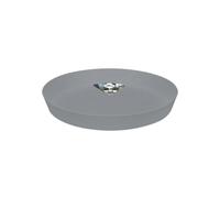 Elho Loft Urban Soucoupe Ronde 21 - Soucoupe pour Extérieur - Ø 20.4 x H 2.9 cm - Gris/Living Ciment