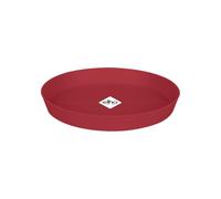 Elho Loft Urban Soucoupe Ronde 34 - Soucoupe pour Extérieur - Ø 34.3 x H 5.0 cm - Rouge/Rouge Théâtre