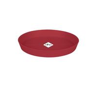 Elho Loft Urban Soucoupe Ronde 34 - Soucoupe pour Extérieur - Ø 34.3 x H 5.0 cm - Rouge/Rouge Théâtre