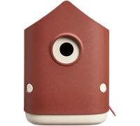 Elho Cosy Bird House 18cm - Nichoir Oiseaux Exterieur - à Plus de 11 Espèces - Plastique 100% Recyclé - L17.6 x B18 x H23 cm - Rouge/Rouge Toscane