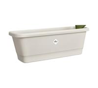 Elho noa balconnière m - Jardiniere Balcon avec système D'Irrigation - Plastique 100% recyclé - 52 x 20 x 17.8 cm - Gris/Gris Chaud