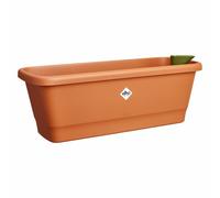 elho® Noa balconnière Terra brun 52 cm avec système d'arrosage - plastique