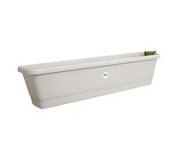 Elho noa balconnière XL - Jardiniere Balcon avec système D'Irrigation - Plastique 100% Recycle - 78 x 20 x 17.8 cm - Gris/Gris Chaud