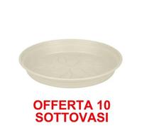 Elho Offerta 10 Sottovaso Green Basics Saucer 34cm Bianco Multicolore
