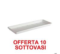 Elho Offerta 10 Sottovaso Per Fioriere Barcelona Trough Saucer 40cm Bianco Multicolore