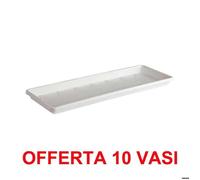 Elho Offerta 10 Sottovaso Per Fioriere Barcelona Trough Saucer 50cm Bianco