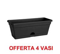 ELHO OFFERTA 4 FIORIERA GREEN BASICS TROUGH MINI 30CM LIVING BLACK