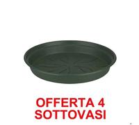 Elho Offerta 4 Sottovaso Green Basics Saucer 22cm Verde