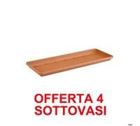 Elho Offerta 4 Sottovaso Per Fioriere Barcelona Trough Saucer 40cm Terra