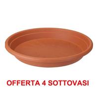 Elho Offerta 4 Sottovaso Universal Saucer Round 25cm Terra Multicolore