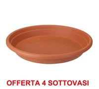 Elho Offerta 4 Sottovaso Universal Saucer Round 27cm Terra Multicolore