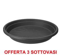 Elho Offerta 4 Sottovaso Universal Saucer Round 40cm Antracite Multicolore