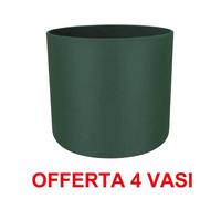 Elho Offerta 4 Vaso B.For Soft Round 18cm Verde Multicolore