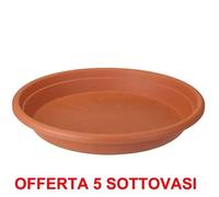 Elho Offerta 5 Sottovaso Universal Saucer Round 13cm Terra Multicolore