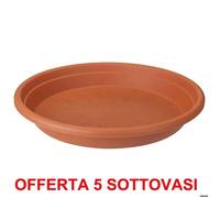 Elho Offerta 5 Sottovaso Universal Saucer Round 15cm Terra Multicolore