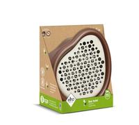 Elho Organic Bee Hotel 25cm - Hôtel pour Abeilles - Plastique 100% Recyclé - L27.4 x B16.8 x H25.4 cm - Marron/Marron Châtaigne