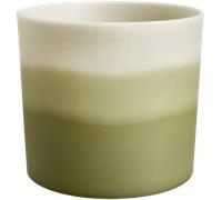 Elho Colour Gradiant Rond 14cm - Pot de Fleurs pour Intérieur - Plastique 100% Recyclé - Ø 13.8 x H 12.4 - Vert/Vert Bambou