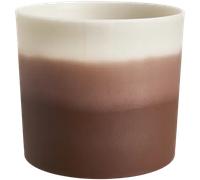 Elho Pot de fleurs Colour Gradient Rond 18 cm - Plastique 100% recyclé - Marron Cèdre