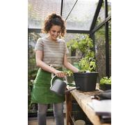 Elho Green Basics Pot De Culture Carré Allin1 20 - Pot De Fleurs pour Culture & Récolte - Ø 19.5 x H 16.5 cm - Noir/Living Noir