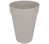 Elho pot de fleur haut loft urban rond - oe 35 x h 46 cm - gris chaud Gris G