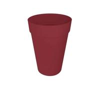 Elho Pot de fleurs Loft Urban Rond Haut 42 – Ø 42 x H 56 cm – Extérieur – Rouge