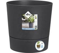 ELHO Pot de fleur Rond Greensense Aqua Care - Ø 29,,5 x H 29,1 cm - 15 L - Gris Charbon