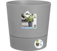 ELHO Pot de fleur rond GREENSENSE AQUA CARE - 15 L - 29,5 x 29,,5 x H 29,1 cm - Ciment Clair - Plastique