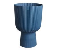 ELHO Pot de fleur Vibes Fold Coupe - Bleu - Ø 29.5 x H 45 cm - Intérieur - 100% recyclé