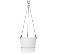 ELHO Pot de fleurs à suspendre Greenville 24 - Extérieur - Ø 23,9 x H 20,3 cm - Blanc