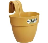 ELHO Pot de fleurs balcon Vibia Campana Easy Hanger Small - 24,1 x 20,5 x H26,5 cm - Jaune - Rond - 2,8 L