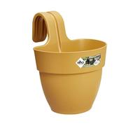 ELHO Pot de fleurs balcon Vibia Campana Easy Hanger Small - 24,1 x 20,5 x H26,5 cm - Jaune - Rond - 2,8 L