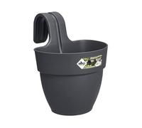 Elho Vibia Campana Easy Hanger S 21 - Planteur pour Balcon & Extérieur - Ø 20.5 x H 26.5 cm - Noir/Anthracite